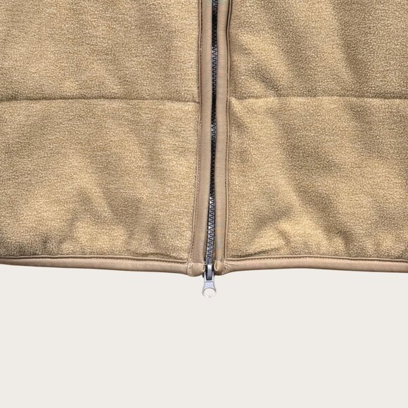 Liz Claiborne Lizwear Jeans Beige Quilted Vest Zip Front Size Large - Picture 3 of 4